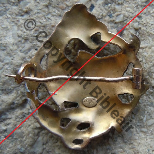 NI SPA  NI ESCADRILLE INDO Laiton Eping bascule Dos lisse Embouti Poincon FIX en relief DOUTEUX Src.lapetitebrocdechacha 680EurInv 